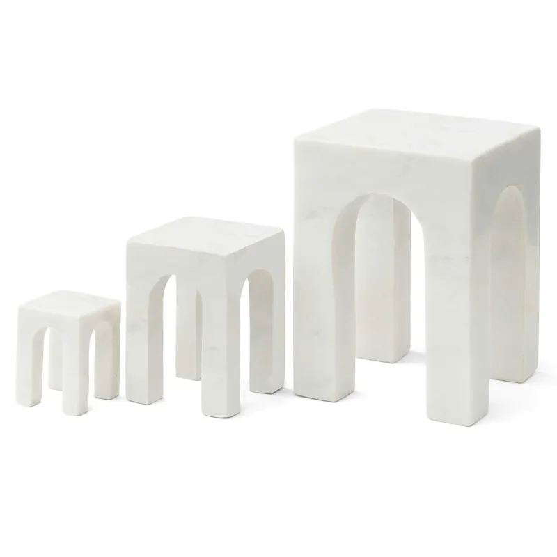 Erbjudandepris Arkis Bookend Bokstöd 3 Delar, Vit
