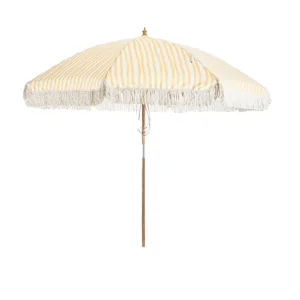 Gatsby parasoll - Yellow Stripe 256 cm från Brafab- Bra Möbler Begränsat antal