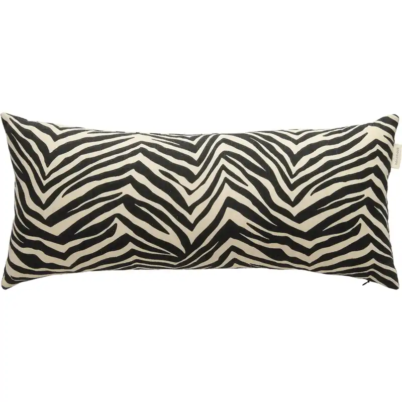 Zebra Kudde 30x70 cm, Svart / Vit Rabatt