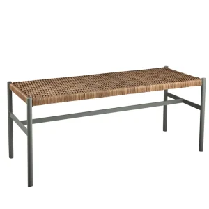 DK bänk - Dusty Green/Natur 106 x 40 x 44 cm från Brafab- Bra Möbler Lägg i varukorgen