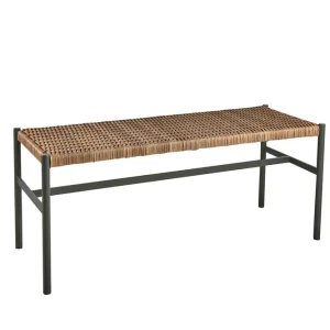DK bänk - Nordic Green/Natur 106 x 40 x 44 cm från Brafab- Bra Möbler Sista chansen