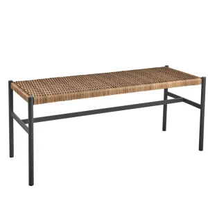 DK bänk - Antracit/Natur 106 x 40 x 44 cm från Brafab- Bra Möbler Snabb leverans