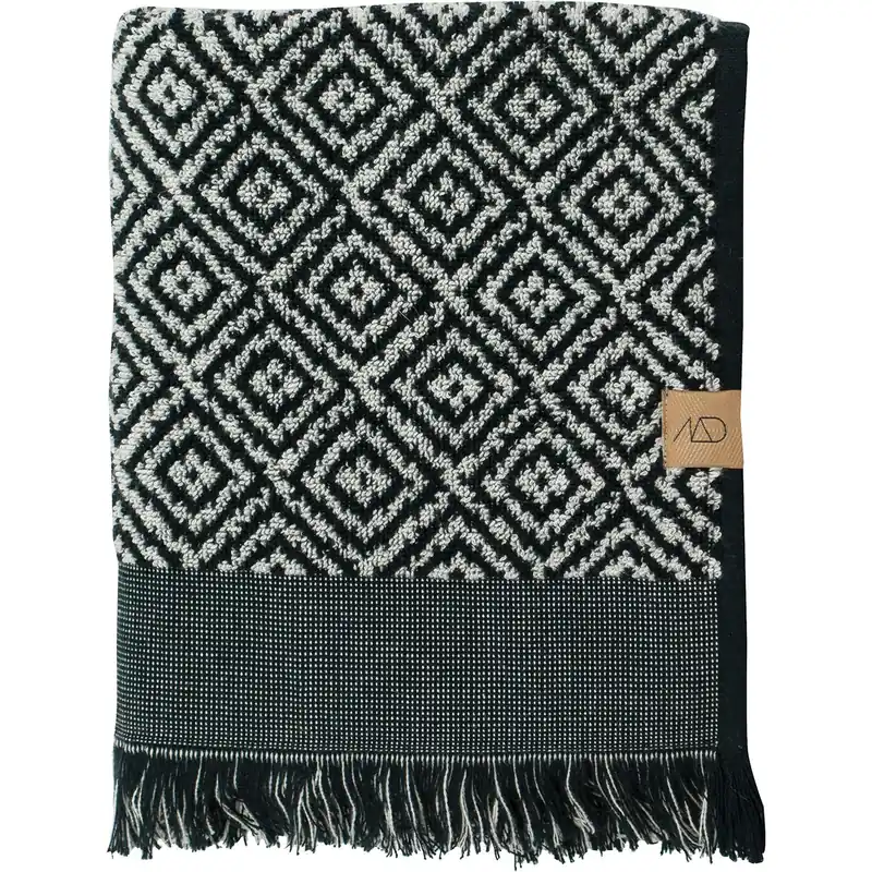 Begränsat erbjudande Morocco Gästhandduk 35x55 cm 2-pack, Svart / Vit