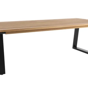 Laurion matbord - Svart/teak 230 x 100 x 73 cm från Brafab- Bra Möbler Lågt pris
