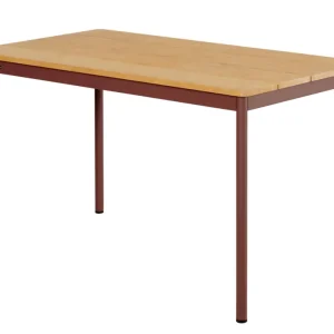 Begränsat erbjudande Nox cafébord - Zin Red/Bambu 125 x 70 x 73 cm från Brafab- Bra Möbler