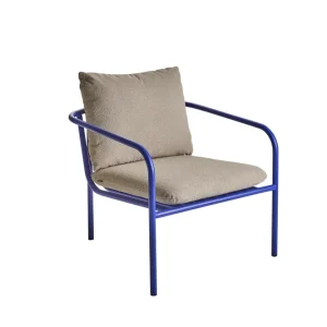 Bendt fåtölj - Indigo Blue/Teddy Beige från Brafab- Bra Möbler Fri frakt