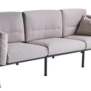 Expressleverans Delux 3-sitssoffa - Black/Teddy Beige från Brafab- Bra Möbler