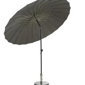 Shanghai parasoll - Aluminium/grå 270 cm från Brafab- Bra Möbler Fynd