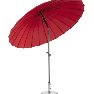Shanghai parasoll - Antracit/röd 270 cm från Brafab- Bra Möbler Nedsatt pris