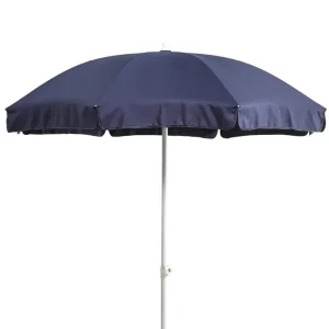 Follina parasoll - Vit/blå 180 cm från Brafab- Bra Möbler Begränsat erbjudande