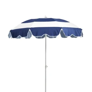 Follina parasoll - Blå/vit 180 cm från Brafab- Bra Möbler Endast denna vecka