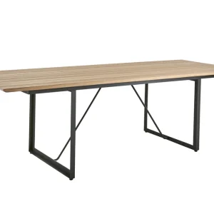 Shad matbord - Antracit/Teak 240 x 90 x 73 cm från Brafab- Bra Möbler Premium