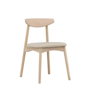 Ven matstol - Beige/whitewash från VIND- Bra Möbler Rea