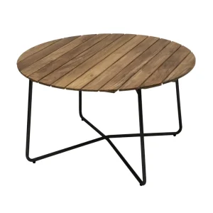 Endast denna vecka Bord 9A 120 - Teak/svart 120 cm från Grythyttan Stålmöbler- Bra Möbler