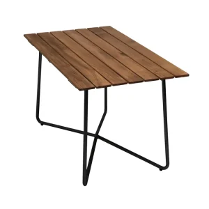 Bord B25A - Teak/svart 120 x 70 cm från Grythyttan Stålmöbler- Bra Möbler Populärt val