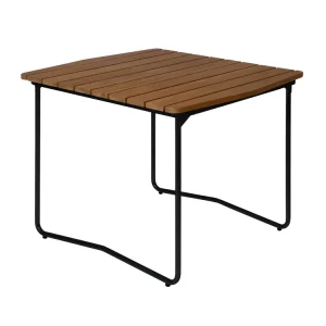 Bord B31 - Teak/svart 84 x 92 cm från Grythyttan Stålmöbler- Bra Möbler Rabatt