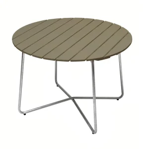 Nyhet Bord 9A 100 - Ljusgrön lackad ek/galvat 100 cm från Grythyttan Stålmöbler- Bra Möbler