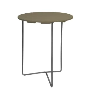 Erbjudande Bord 6B - Ljusgrön lackad ek/galvat 60 cm från Grythyttan Stålmöbler- Bra Möbler