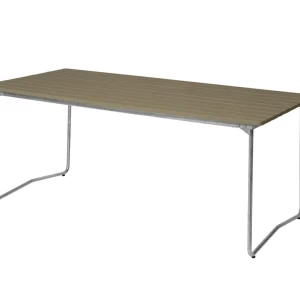Extra rabatt Bord B31 - Ljusgrön lackad ek/galvat 170 x 92 cm från Grythyttan Stålmöbler- Bra Möbler