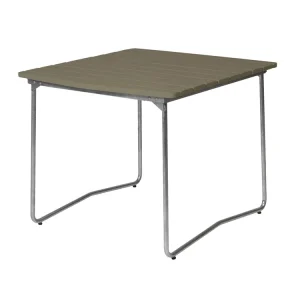 Bord B31 - Ljusgrön lackad ek/galvat 84 x 92 cm från Grythyttan Stålmöbler- Bra Möbler Beställ idag