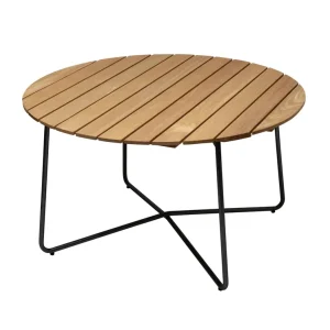 Bord 9A 120 - Oljad ek/svart 120 cm från Grythyttan Stålmöbler- Bra Möbler Trygg betalning