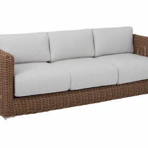 Beställ idag Vermont 3-sitssoffa - Natur med beige dyna från Sunzo- Bra Möbler