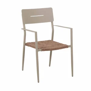 Miami karmstol - Beige/natur från Sunzo- Bra Möbler Fynd