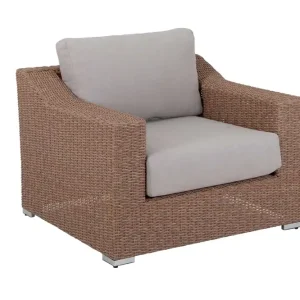 Nyhet Ellie fåtölj - Natur med beige dyna från Sunzo- Bra Möbler
