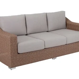 Ellie 3-sitssoffa - Natur med beige dyna från Sunzo- Bra Möbler Säker betalning