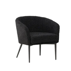 Fluffy fåtölj - Svart från Venture Design- Bra Möbler Säker betalning
