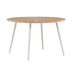 San Vito matbord - Beige 120 cm från Venture Design- Bra Möbler Köp online