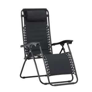 Vulcano solstol - Svart från Venture Design- Bra Möbler Beställ idag