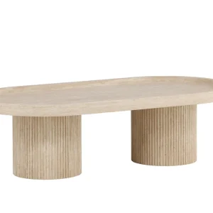 Krille soffbord - Beige 120 x 60 cm från Venture Design- Bra Möbler Extra rabatt