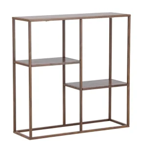 Expressleverans Staal hylla - Valnöt 80 x 26 x 81 cm från Venture Design- Bra Möbler