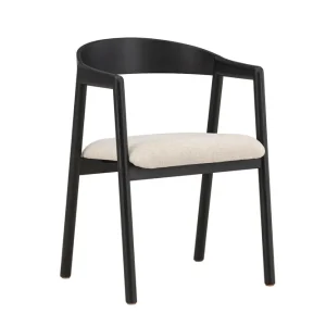 Långön matstol - Svart/beige från VIND- Bra Möbler Sänkt pris