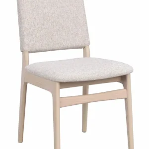 Endast denna vecka Medford matstol - Vitpigmenterad/ljusbeige från Rowico Home- Bra Möbler