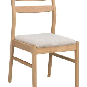 Kerwin matstol - Ek/ljusbeige från Rowico Home- Bra Möbler Sista chansen