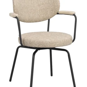 Merrick matstol - Mörkbeige/svart från Rowico Home- Bra Möbler Reapris