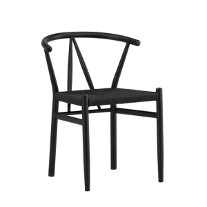 Alfons matstol - Black från Venture Design- Bra Möbler Lågt pris
