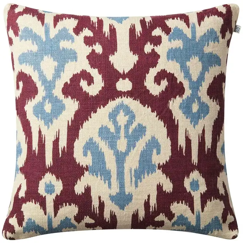 Adi Kuddfodral 50x50 cm, Dusty Blue / Ruby Kampanj