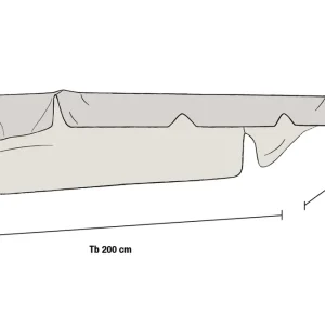 Erbjudandepris Olbia hammocktak - Beige 200 x 130 cm från Brafab- Bra Möbler