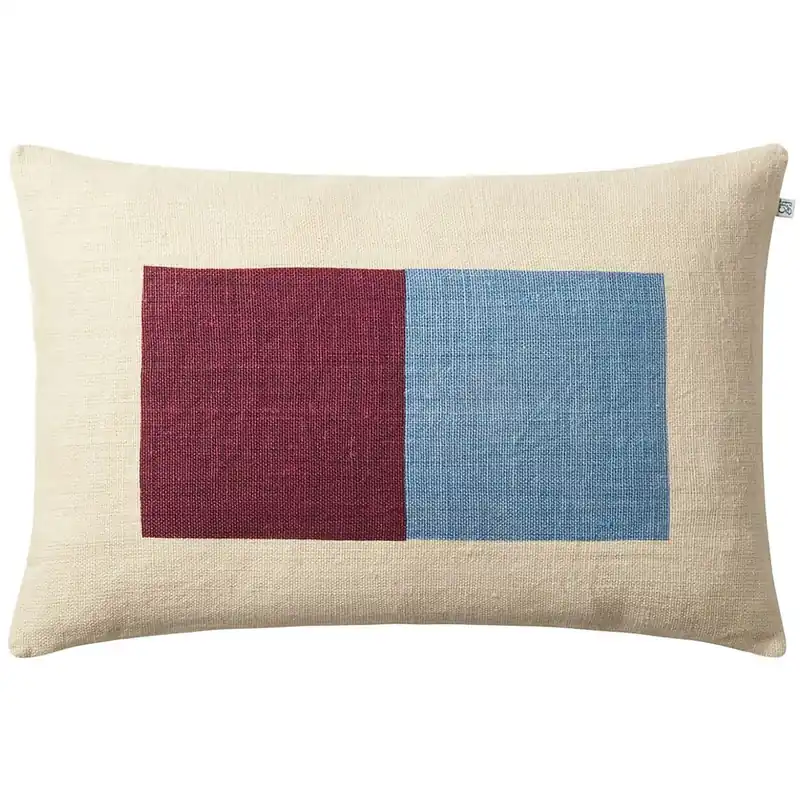 Deepak Kuddfodral 40x60 cm, Dusty Blue / Ruby Begränsat antal