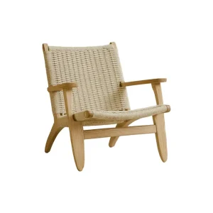 Lazy loungefåtölj - Beige/whitewash från VIND- Bra Möbler Fynd