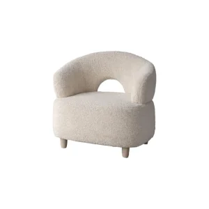 Bästa pris Moglas loungefåtölj - Vit/natur från Venture Design- Bra Möbler