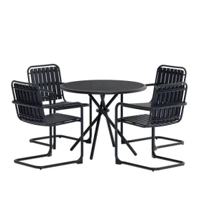 Extra rabatt Chios matgrupp - Svart från Venture Design- Bra Möbler