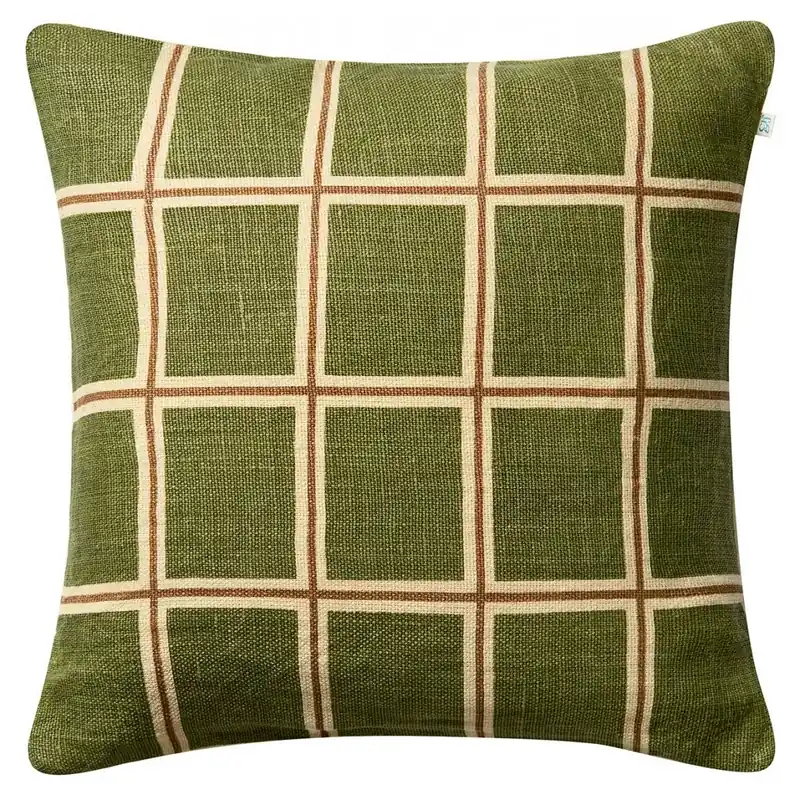 Begränsat antal Raha Kuddfodral 50x50 cm, Cactus Green / Taupe