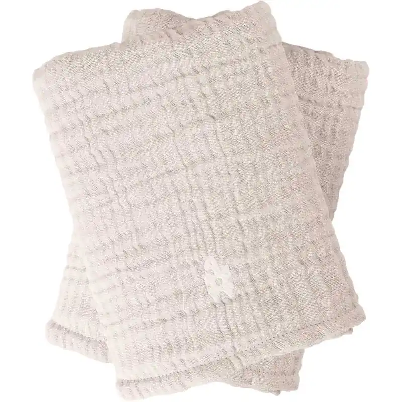 Bästa pris Muslin Amningshandduk 2-pack, Birchbark Rose
