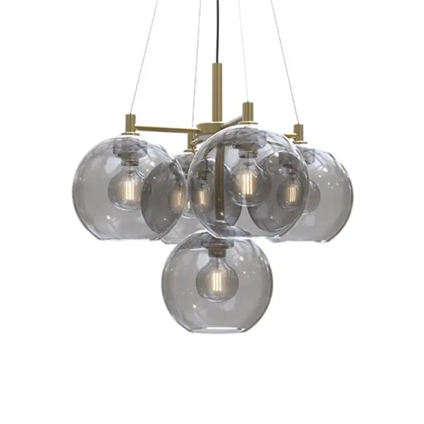 risnedsättning T1299 Gloria Takkrona 67Cm Mässing/Rökfärgad