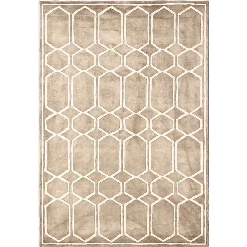 Begränsad tid Tie Dye Ullmatta 250x350 cm, Beige