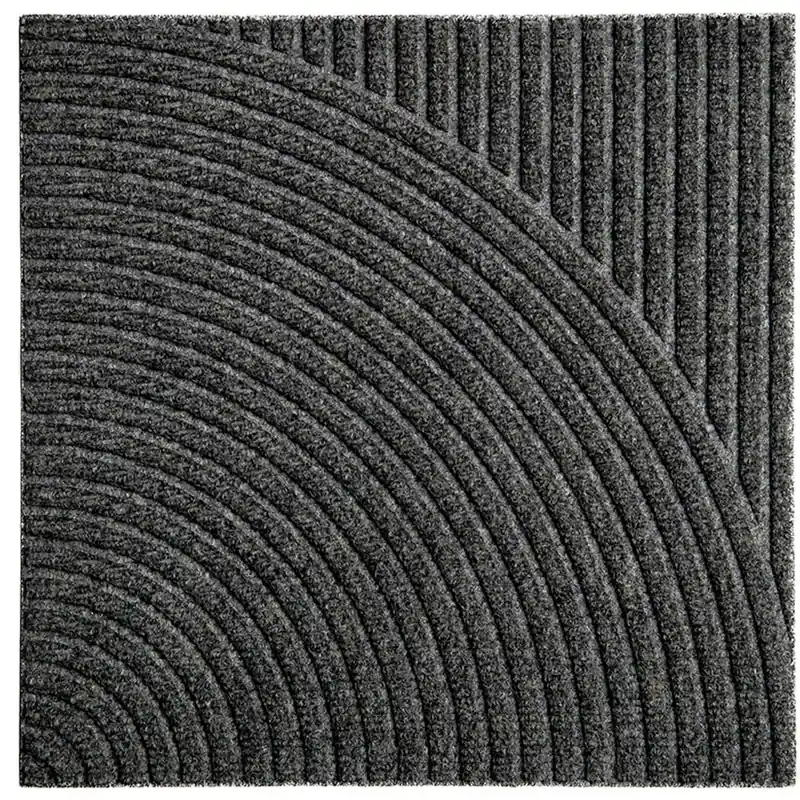Zen Dörrmatta 45x45 cm Vertical & Circular, Grey Sista chansen